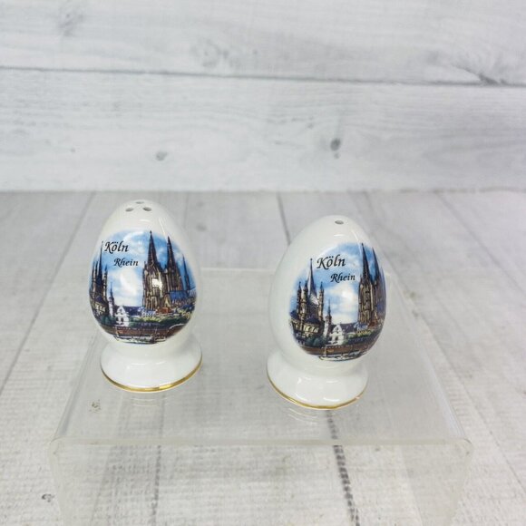 Reutter Porzellan KOLN DOM CATHEDRAL Germany Salt Pepper Shaker Set With Box - Picture 7 of 16